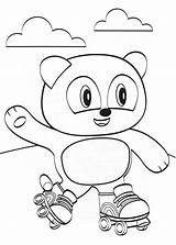 Ping Rollerblading Coloring Pages Julius Jr Categories Coloringonly sketch template