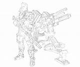 Borderlands Axton Weapon Coloring Pages Another sketch template
