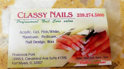 classy nails nail salon  fort myers