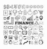 Economics Doodle Vector Business Finance Icons Vectors Statistics Infographics Analytics sketch template