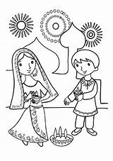 Diwali Colouring Coloring Pages Kids Happy Diya Celebrate Printable Print Netart Template Celebrating Sketch Getcolorings Card Malaysia Popular Color Search sketch template
