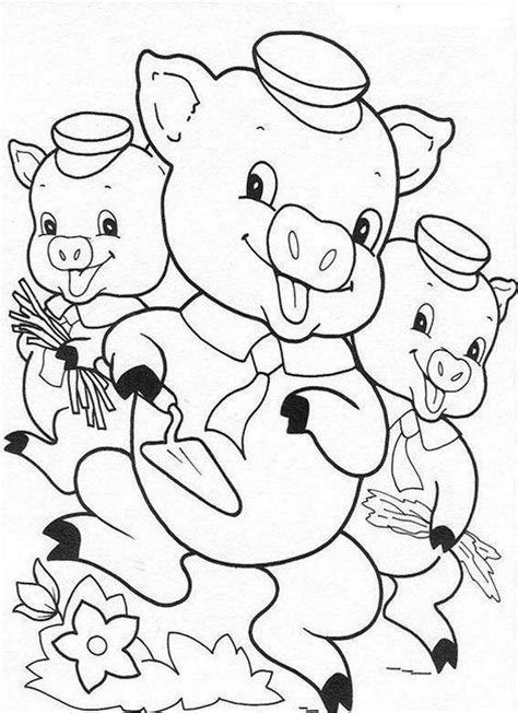 pigs coloring pages  preschool learning printable