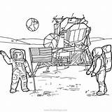 Astronauts Astronaut Landed Xcolorings Waving sketch template
