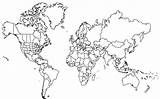 Continents Map Coloring Drawing Getdrawings Pages sketch template