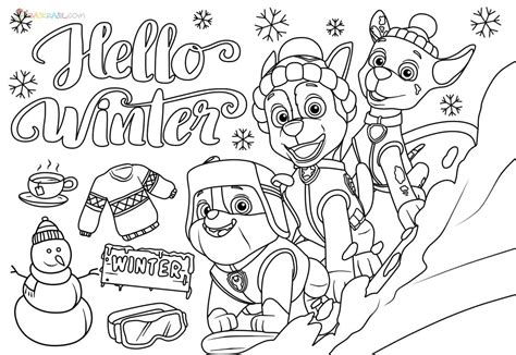 printable winter images coloring pages  preschoolers