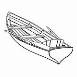 Rowing Oars Monochrome Bateau Skiff Avirons Ensemble Coloration Graphique Croquis Holzboot Rames Paddle Blan Silhouette Male sketch template