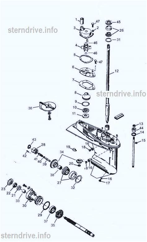 parts   mercury outboard motor diagram