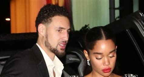 klay thompson wife laura harrier picture of klay thompson with his