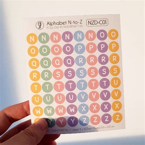 Sticker Alphabet Huruf Abjad Angka Minggu Bulanan Shopee Indonesia