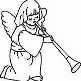 Joyful Angels Noise Anycoloring sketch template