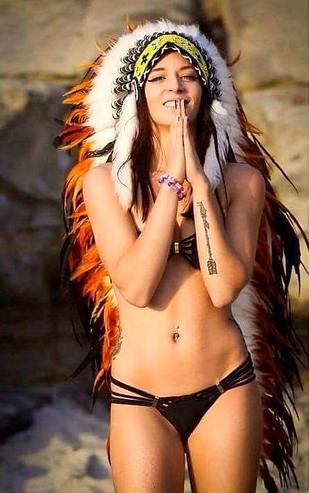 Sexy Indian Headdress Girl Pic 43 War Bonnet Babes Cosplay Pictures
