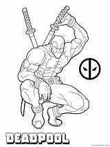 Deadpool Coloring Pages Kids Coloring4free Related Posts sketch template