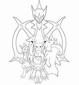 Lineart Remake Drawings Volcanion sketch template