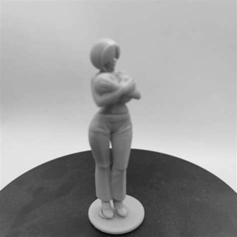 1 24 Resin Figure Model Kit Sexy Big Boobs Girl Unassembled Unpainted