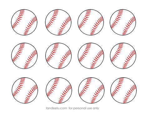 printable baseball favor tags  printable