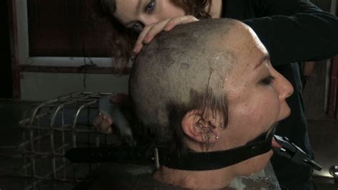 shaved head bondage humiliation sex pics