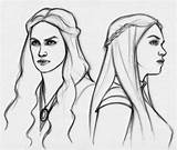 Daenerys Cersei Game Thrones sketch template