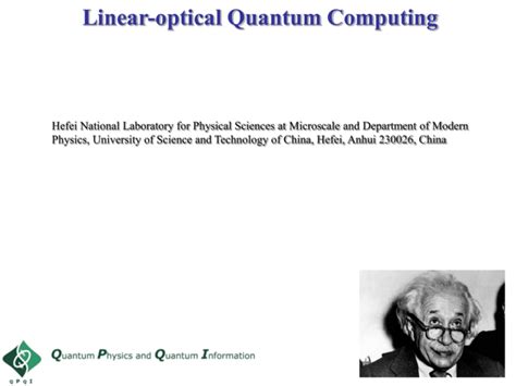 linear optical quantum computing