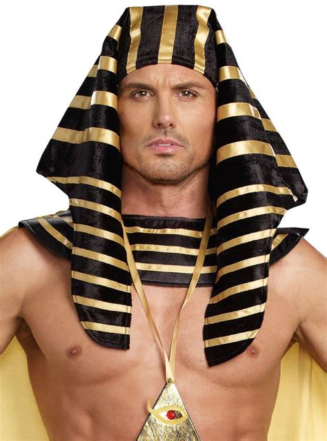 Mens Egyptian Pharaoh Head Piece Pharaoh Costume Accessory