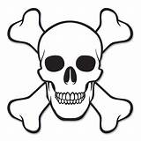 Skull Pirate Crossbones Coloring Stencil Pages Colouring Party Choose Board Cutout Sheets sketch template