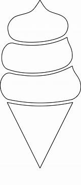 Outline Ice Cream Icecream Clipart Stitch Diy Sketch Cards Card Webstockreview Whisk Maps sketch template