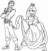 Rapunzel Coloring Disney Flynn Pages Tangled Omalovánky Tisku Fans Princess Bezplatné sketch template