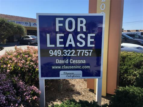 commercial real estate  lease signs   oc graffiti