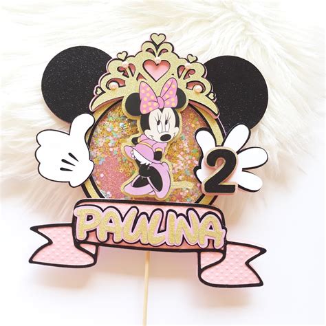 minnie mouse cake topper custom minnie mouse cake topper etsy