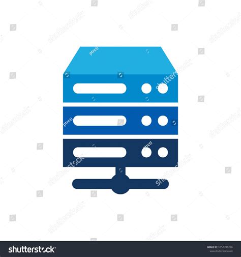 stack  blue  white stacked computers  top    logo design