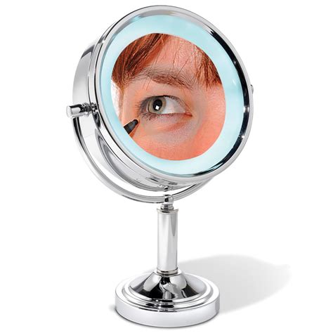 magnifying vanity mirror hammacher schlemmer