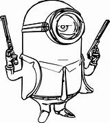 Minion Agent Coloring Pages Printable Minions Kids Cartoon Categories A4 sketch template