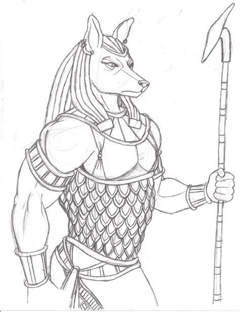 Another Anubis Sketch By Star Sketches On Deviantart