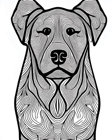 dog walking coloring page creative fabrica