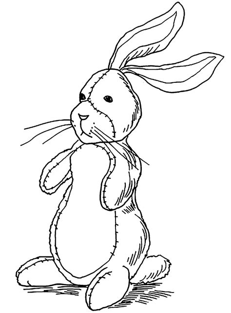 doudou lapin rabbits bunnies kids coloring pages