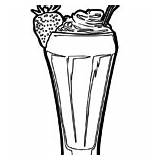 Malvorlage Milchshake Trinken Getränke sketch template