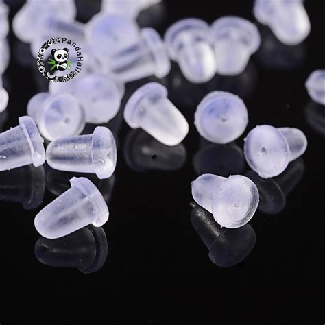 stkpartij clear oor moer oorbellen bevindingen diy sieraden bullet plastic earring