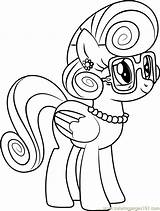 Pony Shy Colouring sketch template