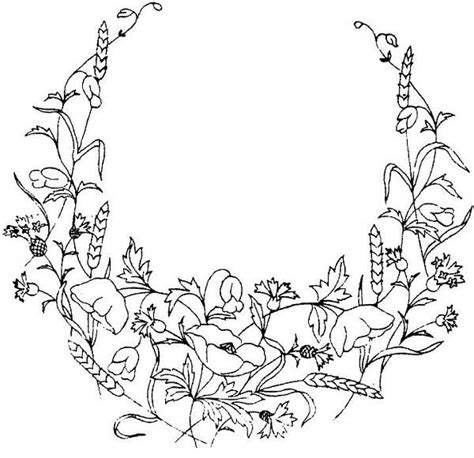 flower borders clip art coloring coloring pages