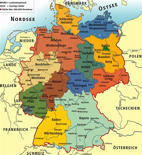 karte von deutschland deutschland karte  wissenswertes