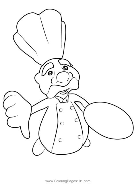 chef cartoon coloring page  kids  chefs printable coloring