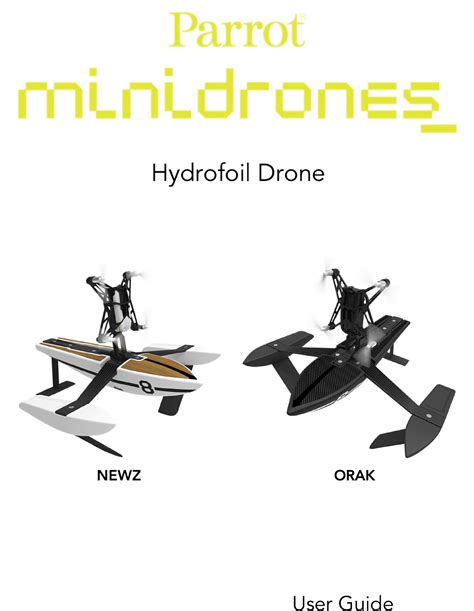 handleiding parrot hydrofoil drone pagina  van  english