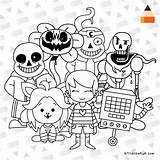 Undertale Draw Characters Coloring Game Book Drawings Kids Indie Toby Composer Developer Fox Created American sketch template
