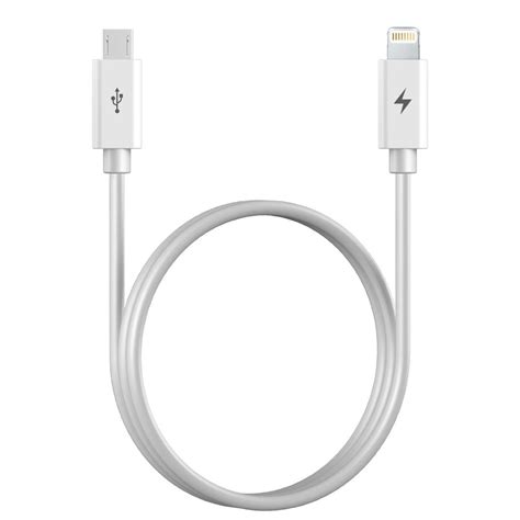 lightning  micro usb charging cable iphone ipad white