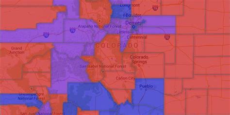 Map Colorado Voters Party Affiliation By County