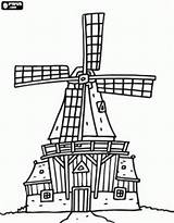 Coloring Windmill Holland Pages Molen Gif Van Google Colouring sketch template