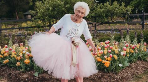 Fun Loving Granny Becomes Social Media Hit After Posing In A Tutu For