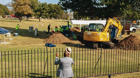 mass grave unearthed as the search for victims of the tulsa race