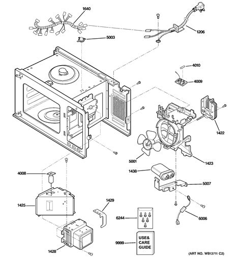 interior parts diagram parts list  model pebsmss ge parts microwave parts