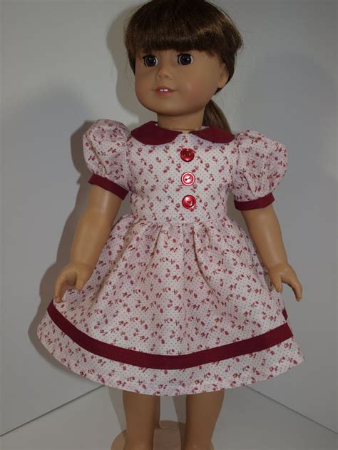 handmade vintage style doll dress strawberry patch etsy doll