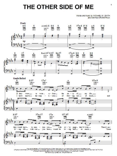 the other side of me sheet music direct